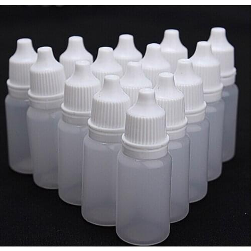 100/50/25PCS 10ml Empty Plastic Squeezable Dropper Bottles Eye Liquid Dropper Eye Drop Bottle Container Bottle Cosmetics Storage