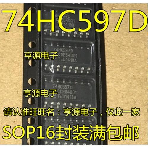 100% New&original In Stock 5pcs/lot 74HC597D 74HC597 SOP-16