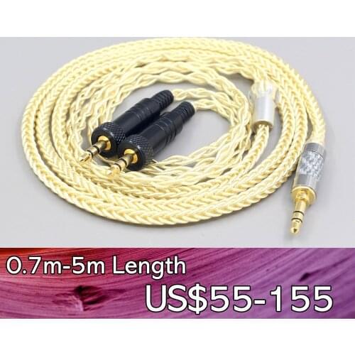 LN007617 8 Core Gold Plated + Palladium Silver OCC Alloy Cable For Sony MDR-Z1R MDR-Z7 MDR-Z7M2 With Screw To Fix headphone