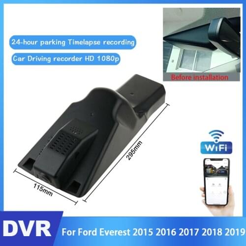 Car DVR Wifi Video Recorder Hidden Dash Camera For Ford Everest 2015 2016 2017 2018 2019 Night Vision HD 1080P Control Phone APP