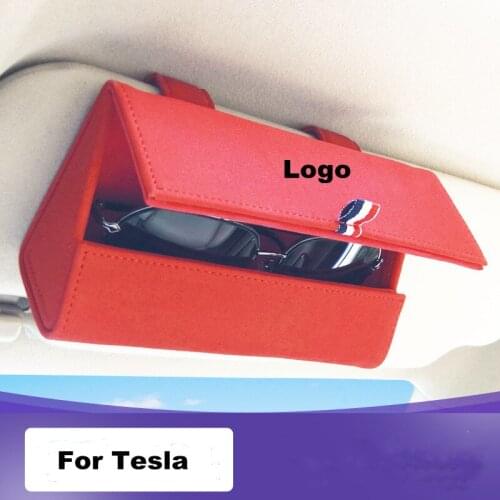 Car glasses case multi-function sunshade glasses case Tesla Model3 / model
