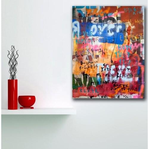 Print Oil Painting Wall painting How they seem Graffiti Home Decorative Wall Art Picture For Living Room painting No Frame