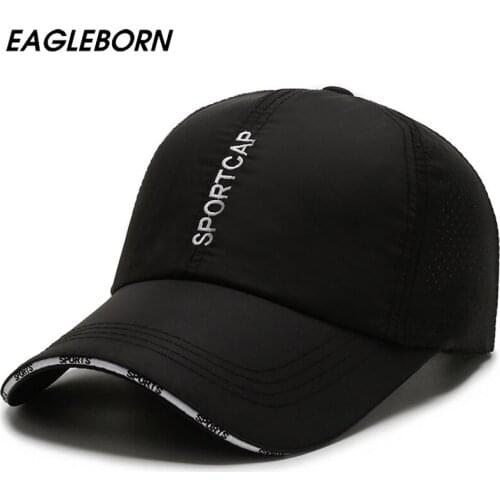 New Sports Cap Embroidery Men Summer Lightweight Quick-drying Breathable Hat Sports Running Women Mesh Hat Sun Hat Baseball Cap