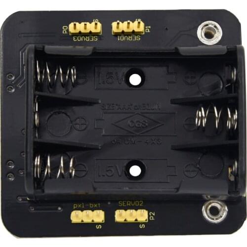Keyestudio Micro bit Mini Servo Shield with Battery holder For Microbit Robot Car(No Micro bit Board)