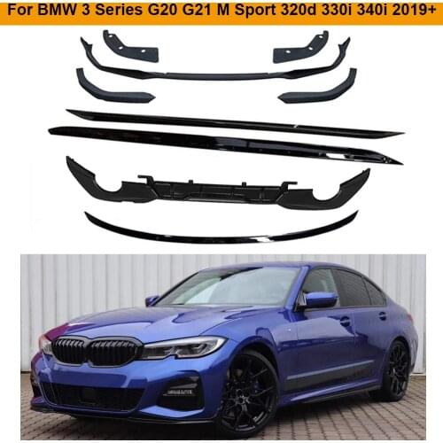 G20 G21 Body Kits Rear Bumper Diffuser Front Lip Side Skirts Spoiler for BMW 3 Series G20 G21 M Sport 320d 330i 340i 2019 2020
