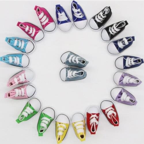 BJD Doll Fabric Shoes 5CM With 10 Differents Color Suitable For 1/6 Ball Jointed Doll DIY Toys Shoes Accessories For Girl Gift