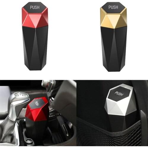 Mini Car Trash Bin Automobile Door Seat Back Leak-Proof Plastic Dustbin Car Interior Storage Boxes Auto Organizer Supplies