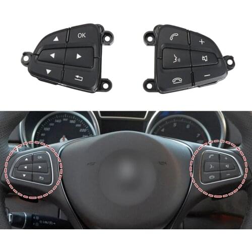 For Mercedes Benz W166 W156 W246 L+H Car Multi-Function Steering Wheel Switch Buttons Phone Control Key