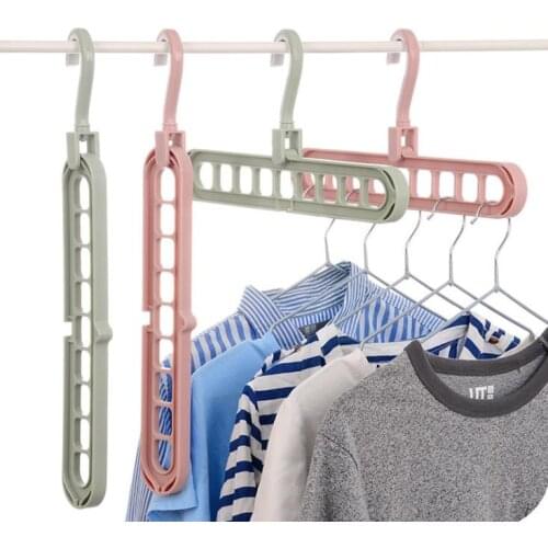 Multi-port Support hangers Clothing Racks Multifunction Drying Hanger Housekeeping Organization Magic Rack SN1226