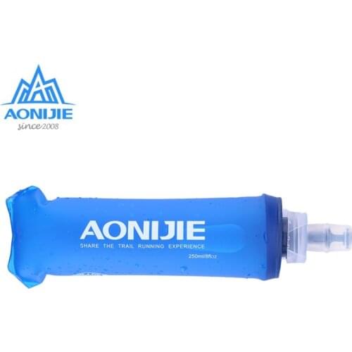 AONIJIE TPU Soft Drink Flask BPA Free Folding Water Bottle Sport Drinkwear For Outdoor Camping Trail Running Jogging 250ml 500ml