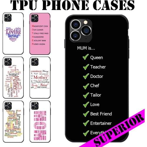 For Huawei Maimang Nova 2 3 4 5 6 8 I S Pro Plus Mothers Day Mum Words Cloud Gift Theme Soft TPU Phone Cases Cover