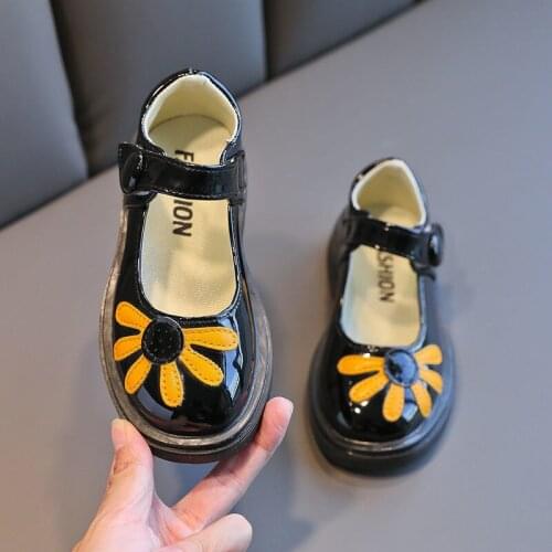 2021 Spring Autumn New Fashion Little Baby Girl Princess Shoes Grandma Shoes Western Style Childrens Flower Garden Shoes