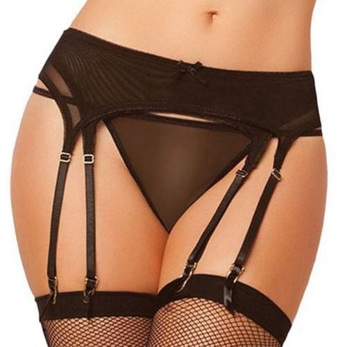 Sexy Thigh Highs Garter Belt Stockings Bondage Lingerie Garter Belt Suspender Set
