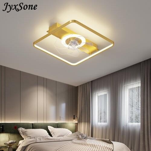Ceiling Fan Lamp with Led Light Remote Control Simpl Dimmer Ceiling Chandelier Home Decoration for Living Dining Room Bedroom
