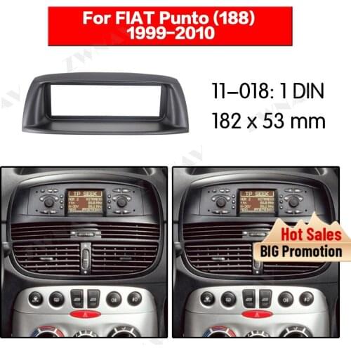 Radio Facia For FIAT Punto (188) 1999-2010 1DIN Bracket dvd player Fascia Car Stereo Radio Installtion Dash