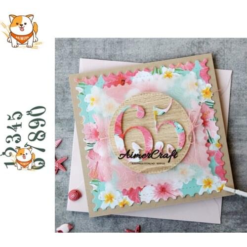 Number Series Metal Cutting Dies Scrapbooking Stencil For DIY Paper Card Decorative Embossing Die Cut Craft Dies New 2019