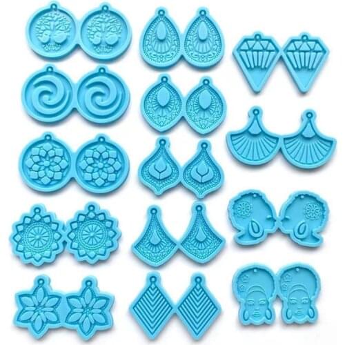 Earring Silicone Mold Resin Epoxy Silicone Mold Jewelry Casting DIY Craft T21F