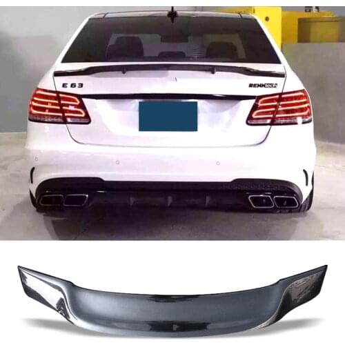 Car Trunk Spoiler Carbon Fiber Rear Trunk Wing R Style Spoiler For Benz W213 E200 E260 E300 E350 E400 E500 2009-2013 4Door Sedan