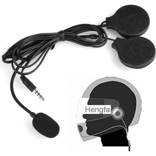 Yatour 3.5mm Motorcycle Helmet Stereo Speak Earphone Headset Mic Volume Control for MP3 Music Phone Call