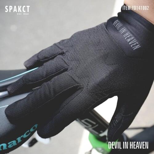 Bicycle Gloves Mens Spring Autumn Mountain Bike Long Finger Shock Absorption Protection Motorcycle Full Finger Riding Gloves