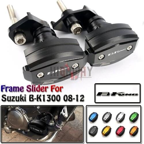 Motorcycle Crash Pad Protector CNC Engine Cover Frame Sliders Falling Protection For SUZUKI B-K1300 BK1300 2008-2012