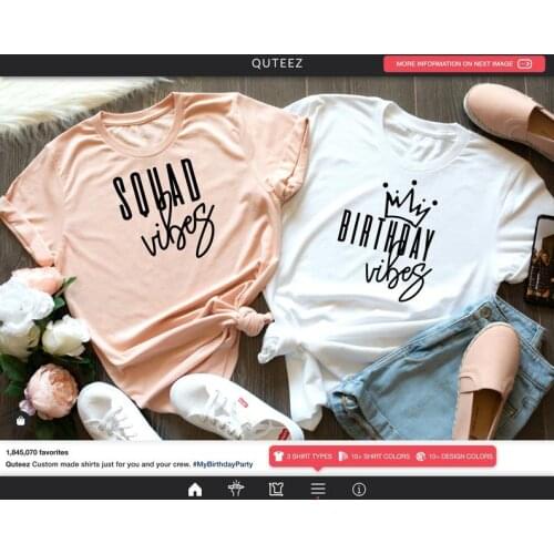 Birthday Shirt Women,Squad Women T Shirt Fashion Funny Graphic Shirts Cotton Korean Clothes Short Sleeve Top Tee Casual O Neck