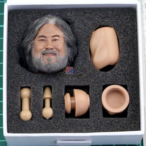 12 Inch Action Figure Toy Model Body Accessories Head Carving 1/6 Scale Soldier Zhang Jizhong Star Head Carving Model