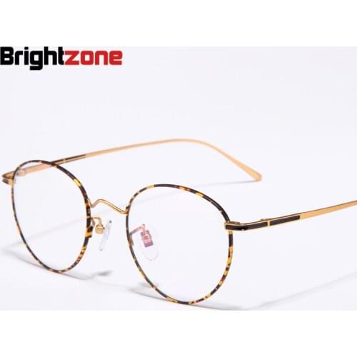 5 Colors Pilot Style Pure Titanium Glasses Exceed Light Ancient Ways Round Spectacle Frame Men And Women Only 8g Size48-20-139mm