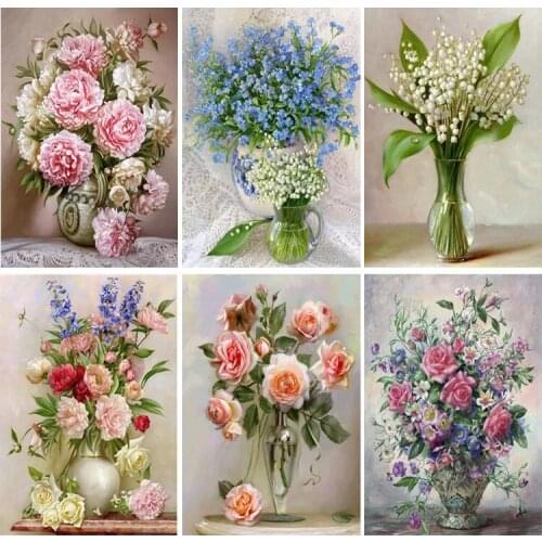 YI BRIGHT Full Square/Round Drill 5D DIY Diamond Painting "Flower landscape" 3D Embroidery Cross Stitch 5D Home Decor Gift