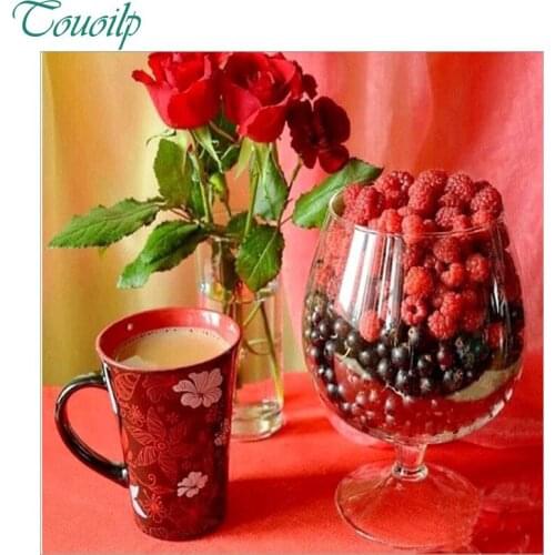 Fruits and flower diy diamond embroidery 5d diamond Painting Cross Stitch kitchen decorate Mosaic pattern arts and crafts gift