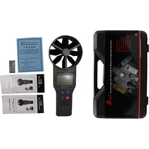 AZ89161 Bluetooth 4.0 anemometer measures wind speed, volume, temperature, wind speed range 0.20~30.00 m/s