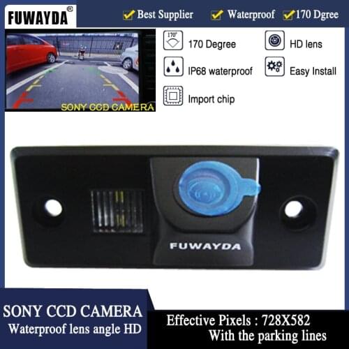FUWAYDA Auto Parking LED Reversing backup night vision WATERPROOF FOR SONY CCD Car RearView Camera FOR VW Skoda Fabia Tiguan