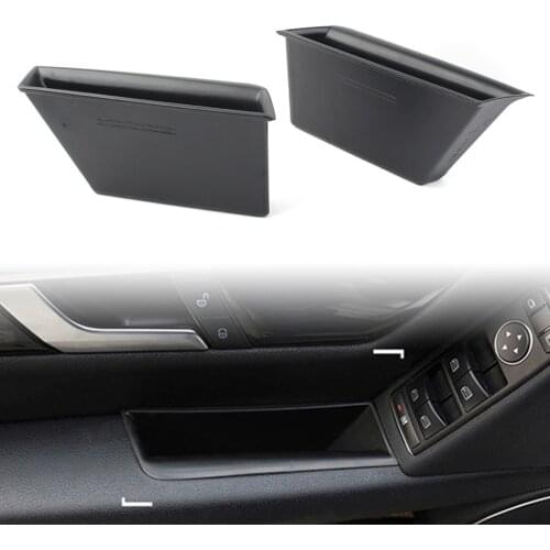 Car Front Door Handle Armrest Storage Box Tray Bin Kit For Mercedes Benz W204 C-Class C180 C250 C350 2008-2014 Saloon Left Drive