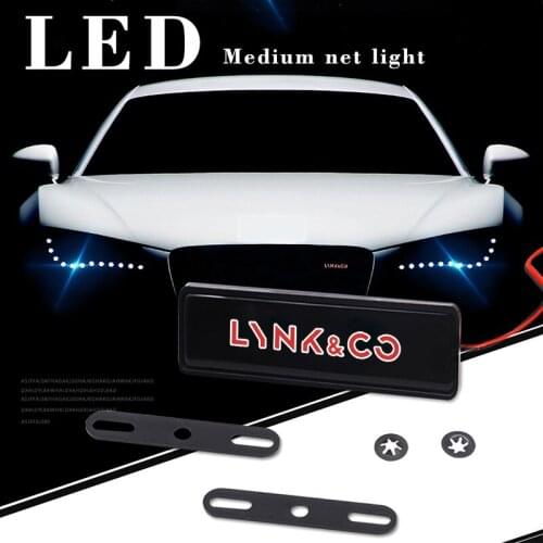 1pcs Auto Glowing Lights for LYNK&CO 01 Phev 02 2.0td 03 Wtcr 05 06 03 Phev Car Front Hood Grille Waterproof Signal Lamp Emblem