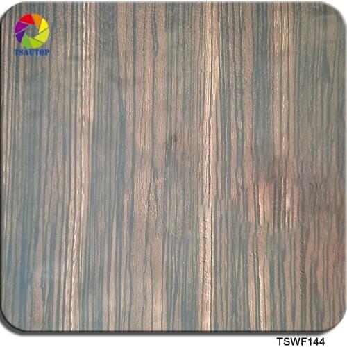 Free Shipping 0.5mX2m/10m TSWF144 Wood Design Water Transfer Film Hydrographics Printing Film For Car