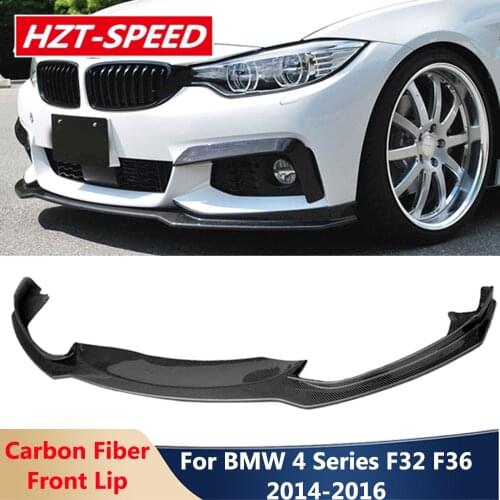 CC Style Carbon Fiber Front Lip Bumper Trim Chin Body Kits For BMW 4 Series F32 F33 F36 420 435 428i MT M-Sport Tuning 2014-2017