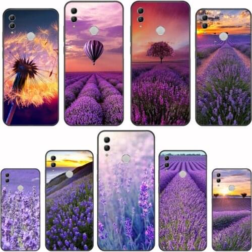 Romantic simple lavender Purple flowers Luxury Phone Case For Huawei Honor 7C 7A 8X 8A 9 10 10i Lite 20 NOVA 3i 3e