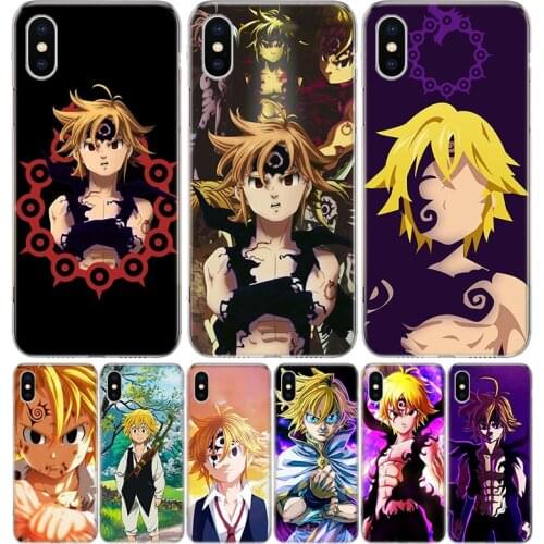 Seven Deadly Sins Meliodas Cover Phone Case For Iphone 11 12 Mini Pro 7 6 X 8 6S Plus XS MAX + XR 5S SE 10 9 Art TPU Coque Capa