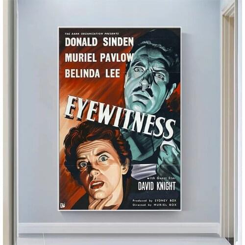 CP1113 Eyewitness Classic Hot Movie Print Silk Fabric Poster Indoor Wall Art Decor Gift