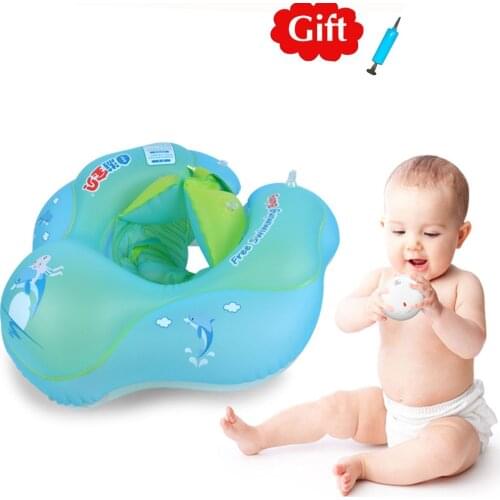 Baby Swimming Ring Inflatable Kids Float Swim Pool Accessories Buoy Double Raft Infant Swim Trainer Safety Circle Floating
