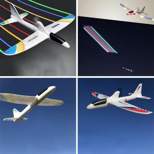 Electric Maneuver Hand Throw Airplane Usb Charging Cable Colorful Streamline Capacitor Outdoor Rc Airplane Model