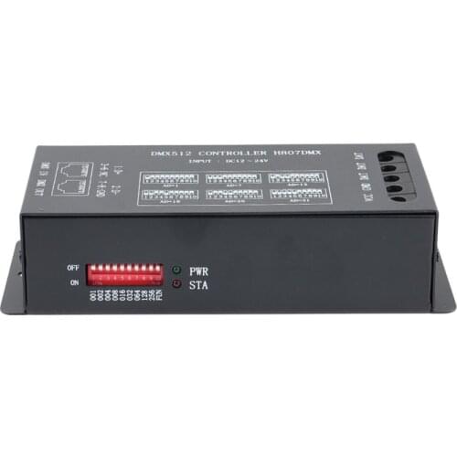 H807DMX DMX512 Controller 1024 Pixels RGB Controller 13 Channels DMX Controller for WS2812 WS2813 DMX Stage Light