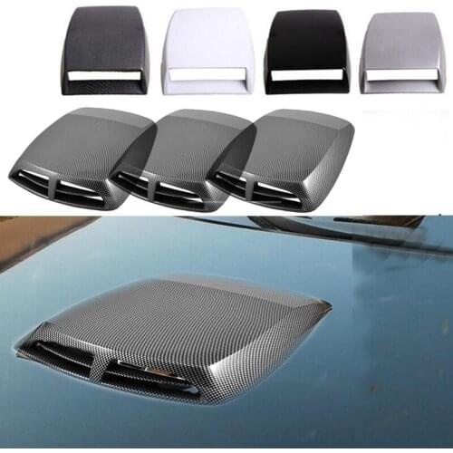 5D Carbon Fiber Car Hood Intake Vent Cover For Honda Civic 2006-2011 Accord Fit CRV HRV City Jazz Subaru Forester Impreza XV