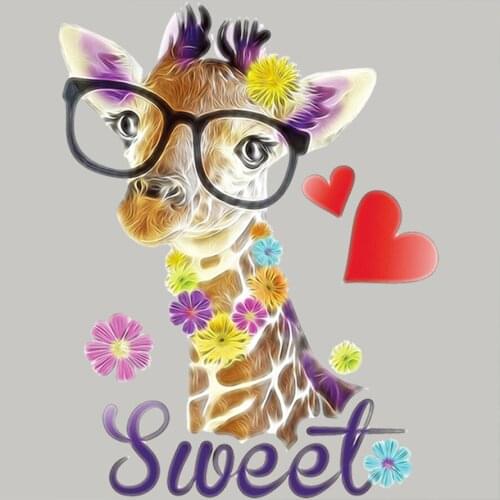 Sweetheart Baby Giraffe Diamond Painting Round Full Drill Nouveaute DIY Mosaic Embroidery 5D Cross Stitch Cartoon Animal Pattern