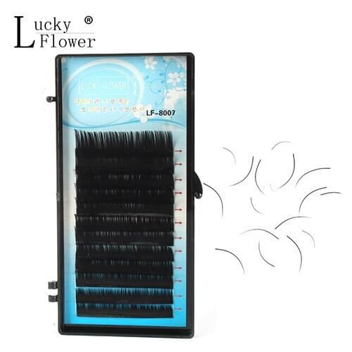 Natural High Quality Individual Soft False Eyelashes Mix Length Real Hair Planting Grafted Eyelash Extension