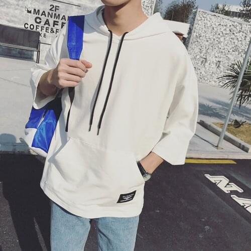 2021 Spring And SummerNew Short-Sleeved T-Shirt MensThin Casual Loose Cotton Plus Size Hoodies