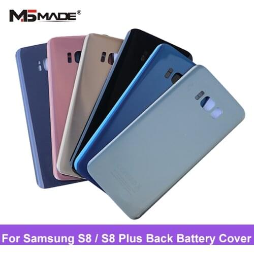 S8 Battery Cover For Samsung Galaxy S8 S8 Plus G950F G955F S8+ Back Glass Battery Cover Housing Case Replacement Parts