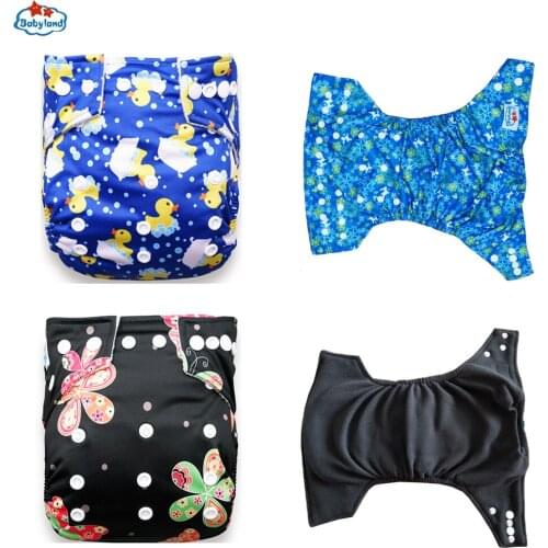 Special Price 100% Bamboo Charcoal Cloth Nappy 30pcs Pocket Diaper Covers Save Money Babyland 3-15kg Day Night Baby Diapers