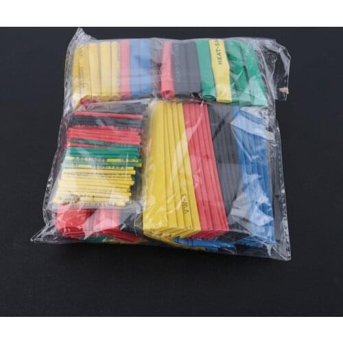 328pcs 2:1 Polyolefin Shrinking Assorted Heat Shrink Tube Wrap Wire Cable Insulated Sleeving Tubing Set
