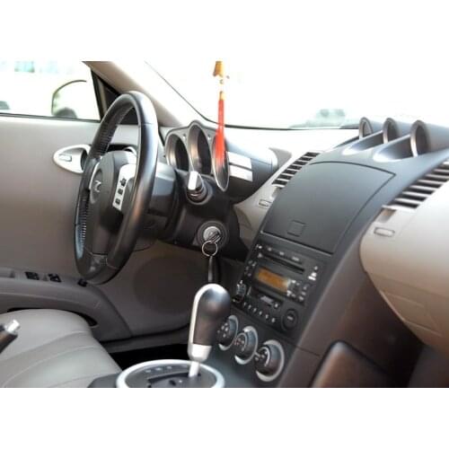 Fit For Nissan 350Z Z33 2003-2009 Carbon Fiber Center console Navigation Steering Wheel Storage Dash Door Handle Sticker